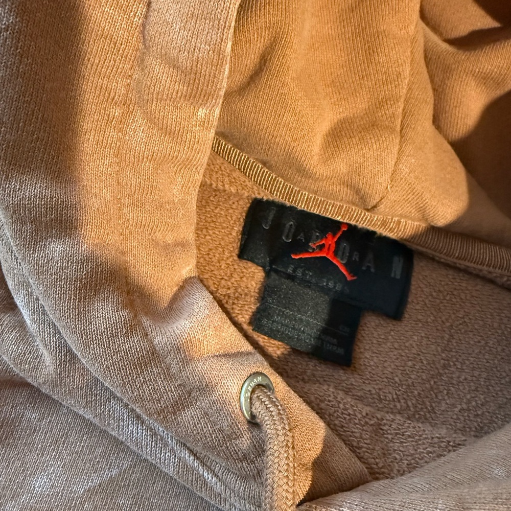 Jordan Flight Hoodie, Mineral Clay + White, Men’s Small - Picture 5 of 5